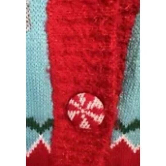 Holiday Time Women's Large, XL Gnome Ugly Christmas Cardigan Sweater NWT - Picture 9 of 13